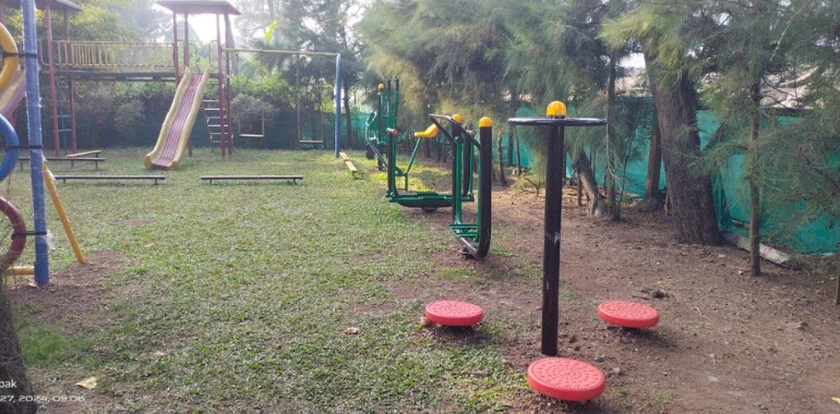 FRP slide installation at Harihareshwar community park