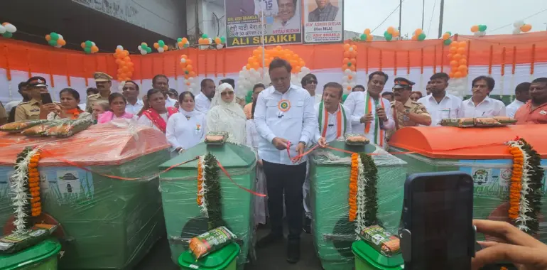 FRP compost bins installed by Creative Fibrotech in Mumbai BMC ward