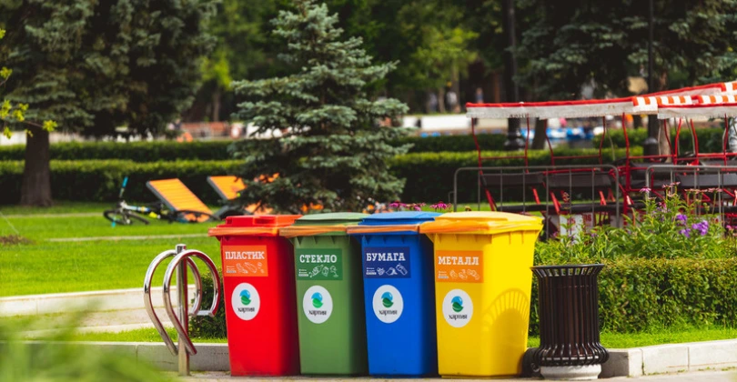 FRP Dustbin in Park